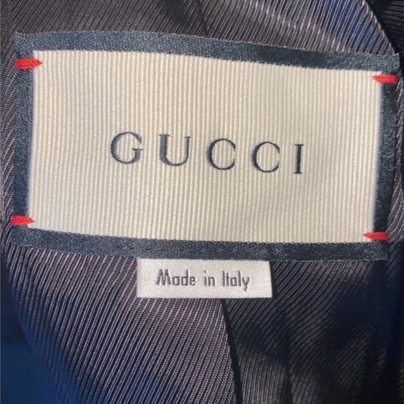 Gucci Sz 38 XS 2020 Cruise Wool Velvet Logo Coats - Picture 6 of 11